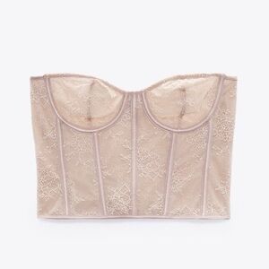 Zara Lace Bandeau in Blush